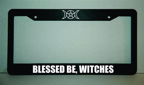 Witch license plate frame